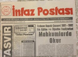 İnfaz Postası Gazetesi Adalet Bakanlığı 15 Mart 1993 Ankara Çocuk Islahevinde Anlamlı Bir Gün GZ1678 - 1