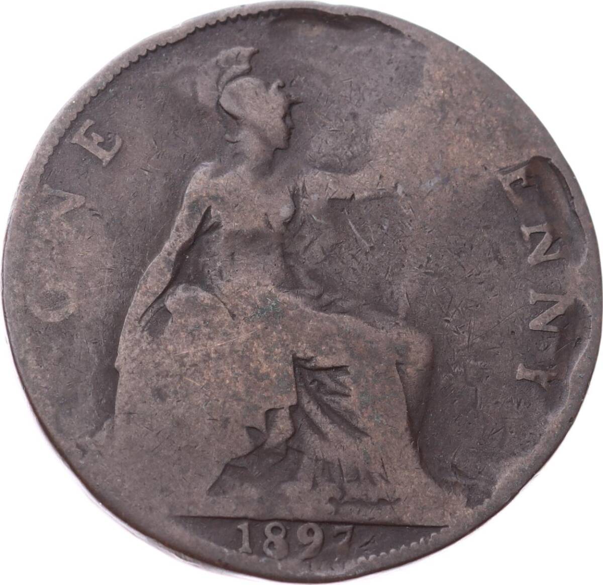İngiltere 1 Penny 1897 *Kraliçe Victoria* Haliyle YMP11236 - 1