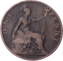 İngiltere 1 Penny 1900 *Kraliçe Victoria* Temiz YMP11238 - Gökçekoleksiyon