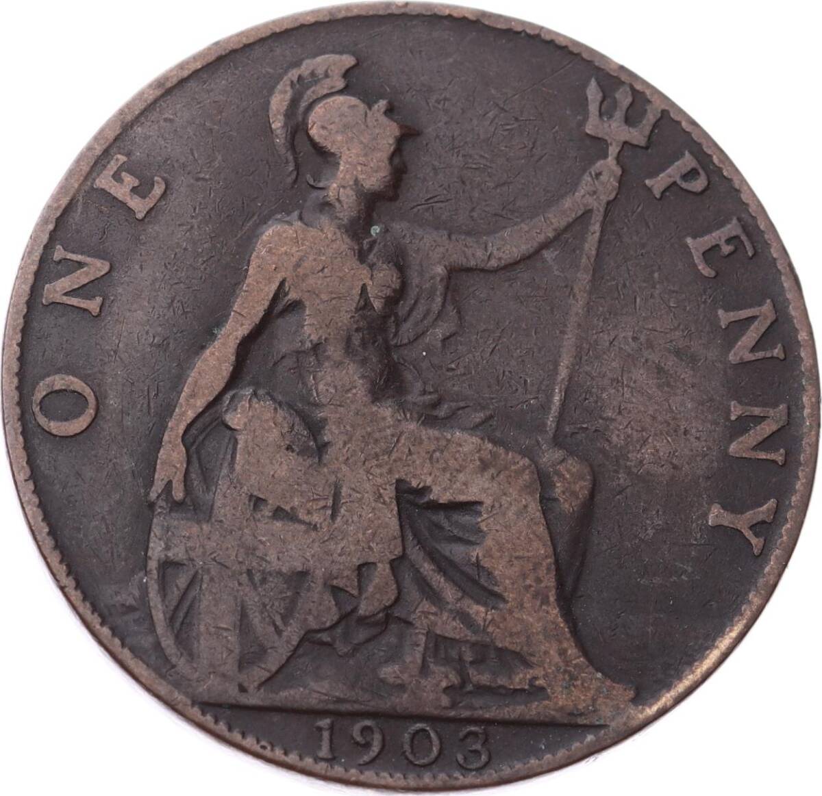 İngiltere 1 Penny 1903 *Kral Edward VII* Temiz YMP11240 - 1