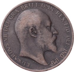 İngiltere 1 Penny 1903 *Kral Edward VII* Temiz YMP11240 - 2