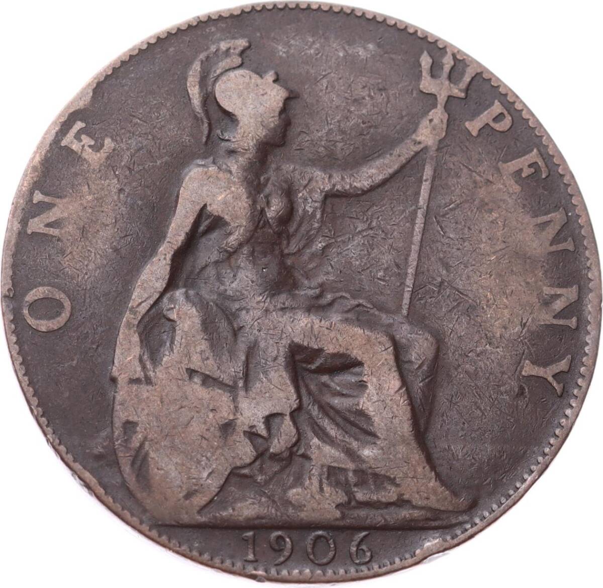 İngiltere 1 Penny 1906 *Kral Edward VII* Temiz YMP11243 - 1