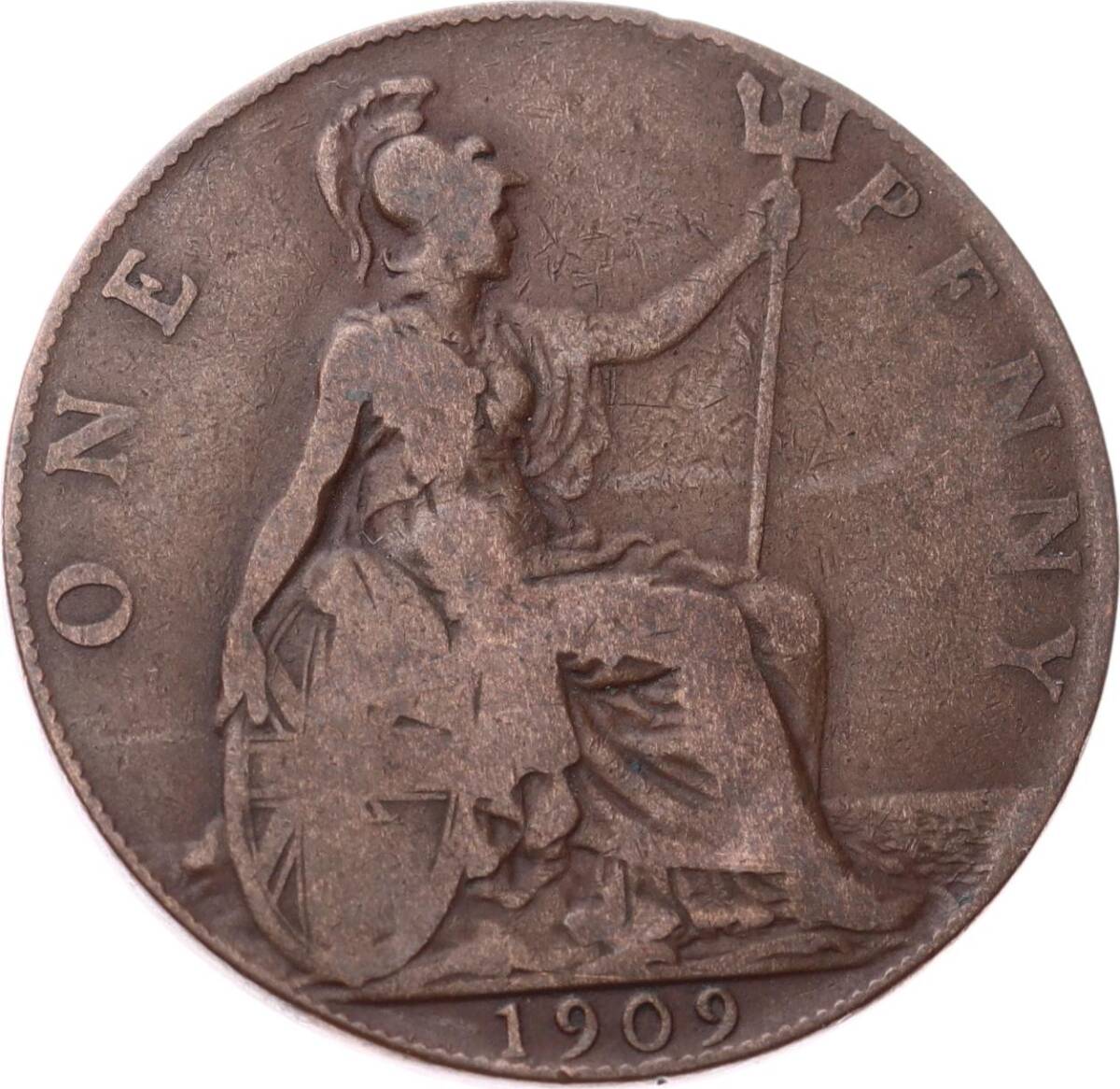 İngiltere 1 Penny 1909 *Kral Edward VII* Temiz YMP11246 - 1