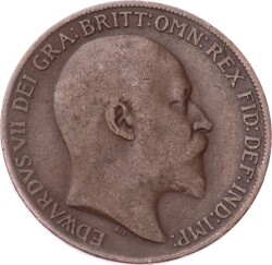 İngiltere 1 Penny 1909 *Kral Edward VII* Temiz YMP11246 - 2