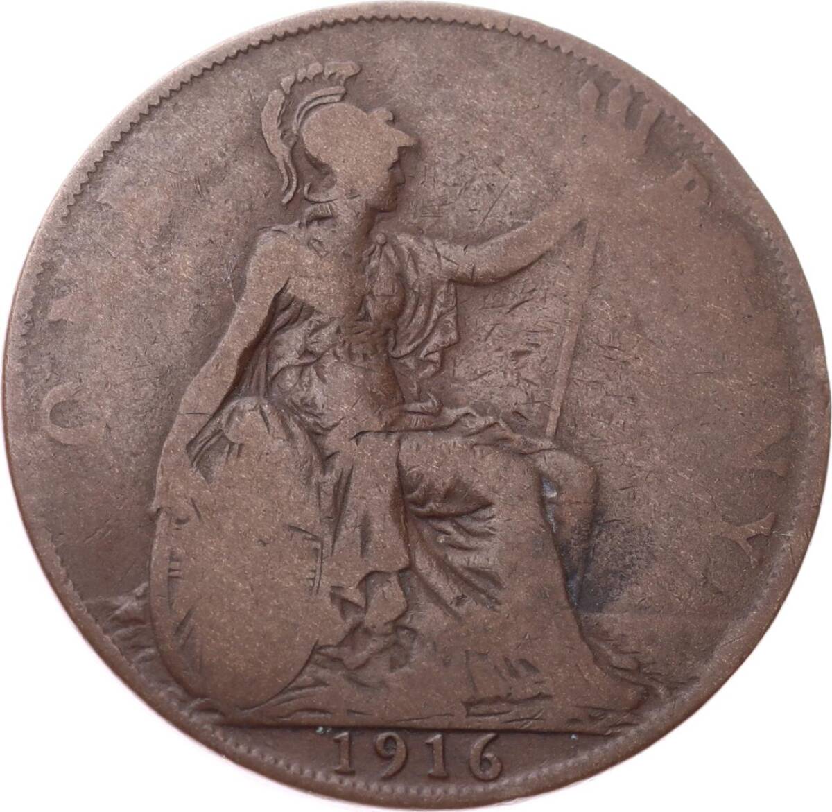 İngiltere 1 Penny 1916 *Kral George V* Temiz YMP11249 - 1