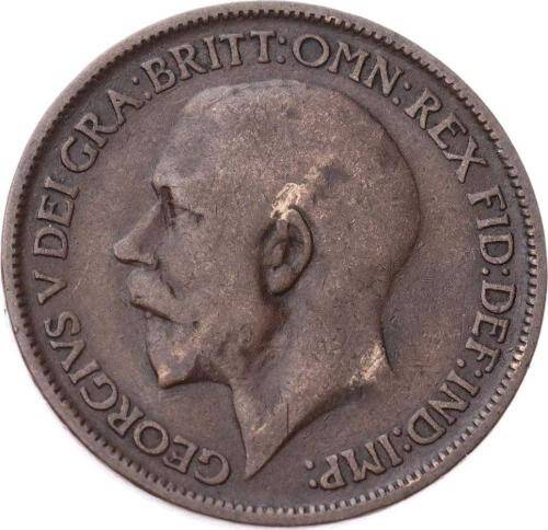 İngiltere ½ Penny 1924 *Kral George V* Haliyle YMP11252 - 2