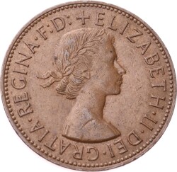 İngiltere 1 Penny 1963 *Kraliçe Elizabeth II* ÇÇT+ YMP11250 - 2