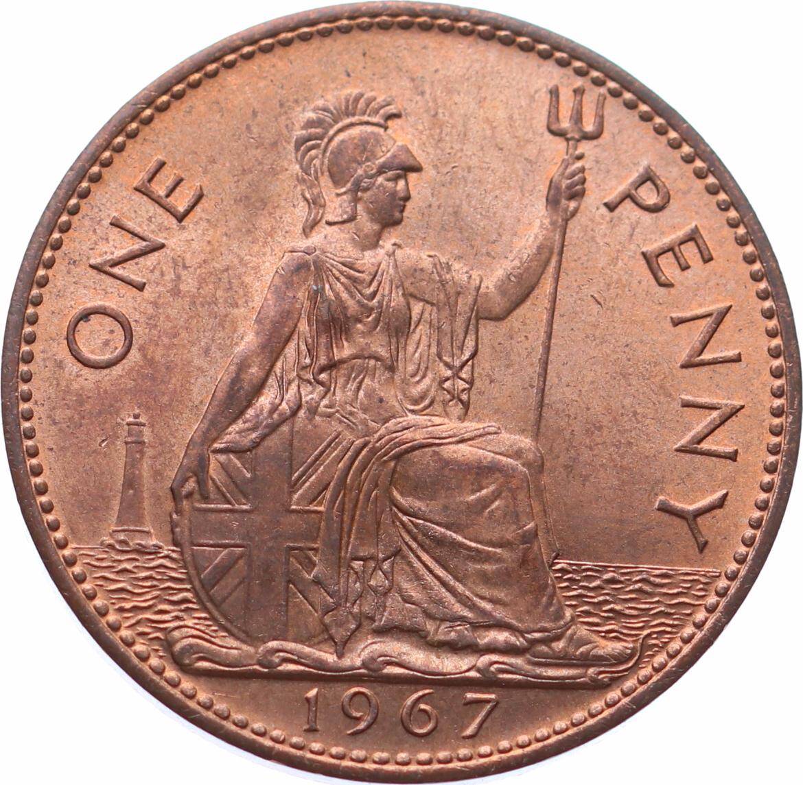 İngiltere 1 Penny 1967 * Elizabeth II * ÇÇT YMP11084 - 3