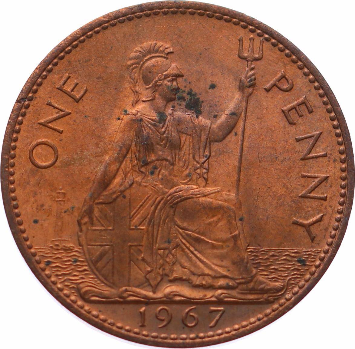 İngiltere 1 Penny 1967 * Elizabeth II * ÇÇT YMP11088 - 2