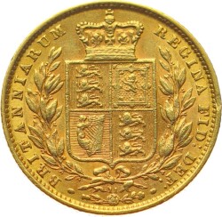 İngiltere 1 Sovereign 1872 *Victoria* ÇA YMP10975 #1000 - 2