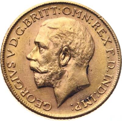 İngiltere 1 Sovereign 1912 Altın ÇÇT *George V* #845 - 1