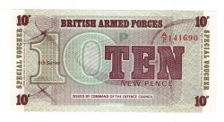 İngiltere 10 New Pence *Ordu Parası - 6.Seri* ÇİL YKP8218 - 1