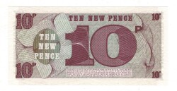 İngiltere 10 New Pence *Ordu Parası - 6.Seri* ÇİL YKP8218 - 2