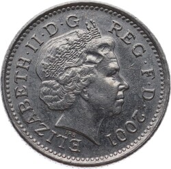 İngiltere 10 Pence 2001 *Elizabeth II* ÇÇT YMP11173 - Gökçekoleksiyon
