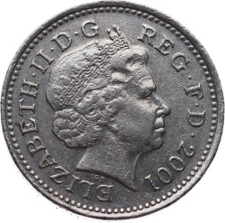 İngiltere 10 Pence 2001 *Elizabeth II* ÇÇT YMP11178 - Gökçekoleksiyon