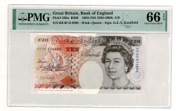 İngiltere 10 Pounds 1993 PMG 66 YKP8306 - 3