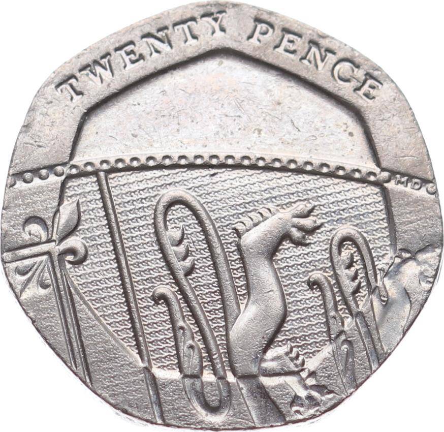 İngiltere 20 Pence 2019 * Elizabeth II * ÇÇT YMP11054 - 2