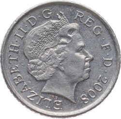 İngiltere 5 Pence 2008 * Elizabeth II * ÇA YMP11066 - 3