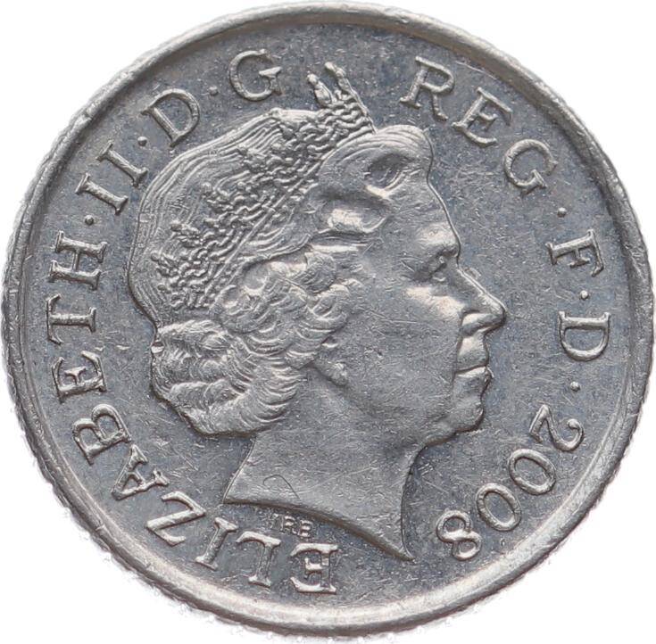 İngiltere 5 Pence 2008 * Elizabeth II * ÇA YMP11066 - 3