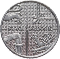 İngiltere 5 Pence 2008 * Elizabeth II * ÇA YMP11066 - 2