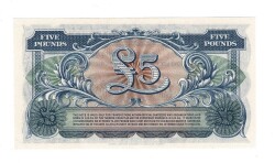 İngiltere 5 Pound 1948 ÇİL *Ordu Parası* YKP1928 - 2