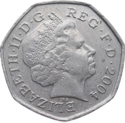İngiltere 50 Pence 2004 * Elizabeth II * ÇÇT YMP11052 - 3
