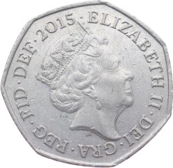 İngiltere 50 Pence 2015 * Elizabeth II * ÇT YMP11057 - 1