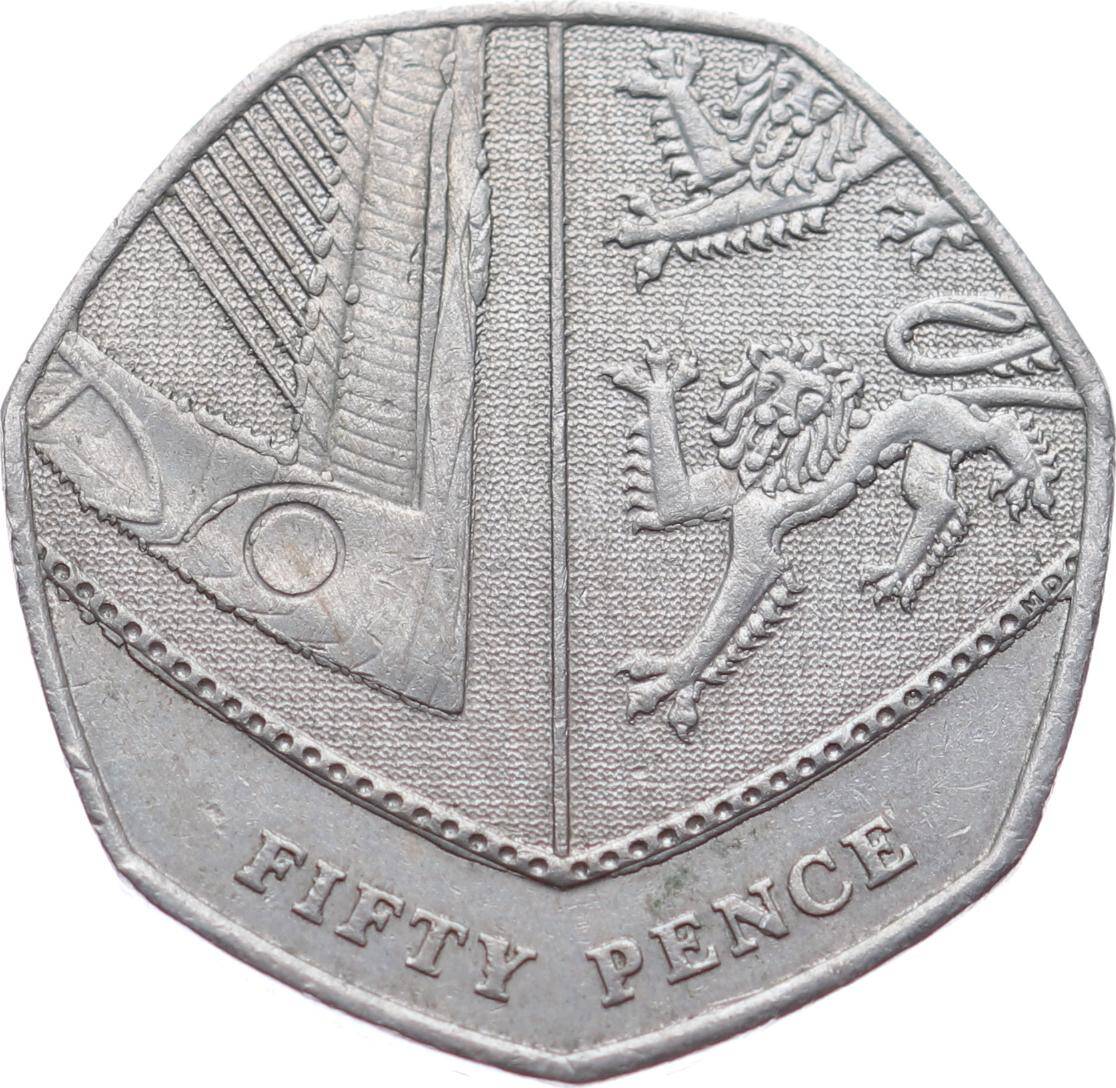 İngiltere 50 Pence 2015 * Elizabeth II * ÇT YMP11057 - 2