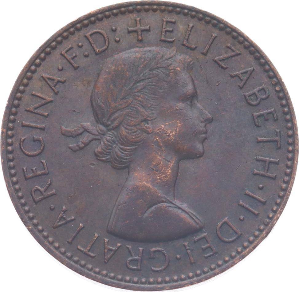 İngiltere Half Penny 1967 ' II.Elizabeth Dönemi ' ÇT+ YMP11195 - 2