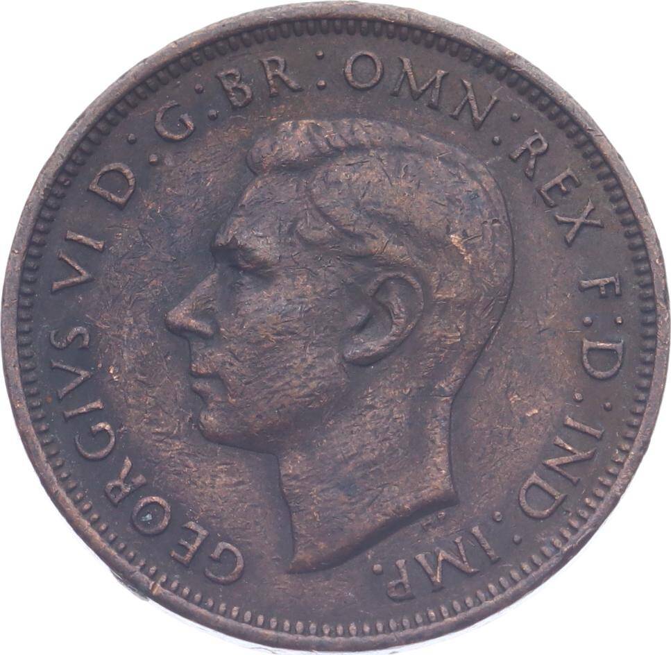 İngiltere Half Penny 1942 ' George VI Dönemi ' ÇT YMP11194 - 2