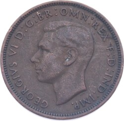 İngiltere Half Penny 1944 ' George VI Dönemi ' ÇÇT YMP11201 - 2