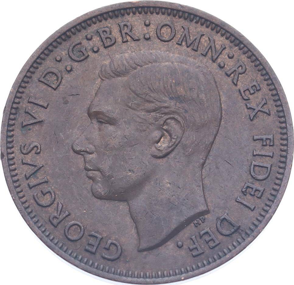 İngiltere Half Penny 1949 ' George VI Dönemi ' ÇÇT YMP11202 - 2