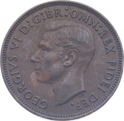 İngiltere Half Penny 1952 ' George VI Dönemi ' ÇÇT YMP11203 - 2
