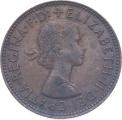 İngiltere Half Penny 1965 ' Kraliçe Elizabeth II Dönemi ' ÇÇT YMP11198 - 2