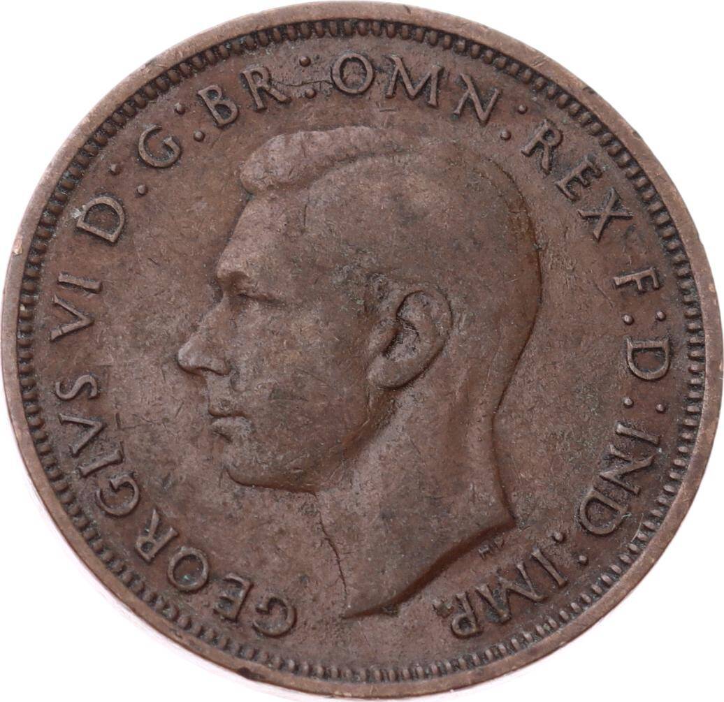 İngiltere ½ Penny 1940 *Kral George VI* ÇÇT YMP11254 - 2