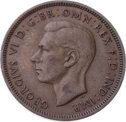 İngiltere ½ Penny 1947 *Kral George VI* ÇÇT YMP11257 - 2