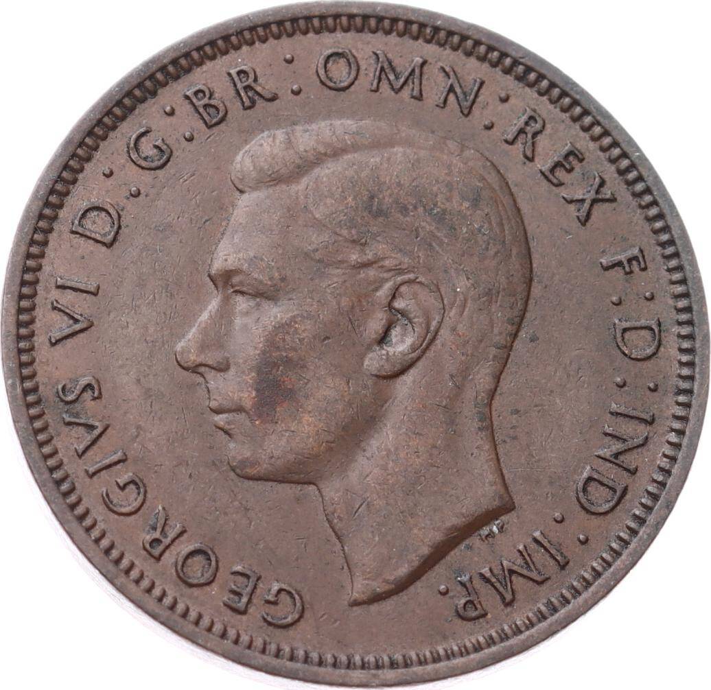İngiltere ½ Penny 1948 *Kral George VI* ÇÇT YMP11258 - 2