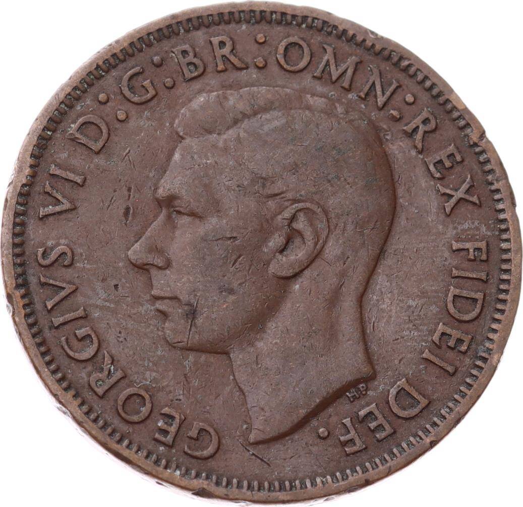 İngiltere ½ Penny 1949 *Kral George VI* ÇÇT YMP11259 - 2