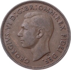 İngiltere ½ Penny 1952 *Kral George VI* ÇÇT YMP11260 - 2