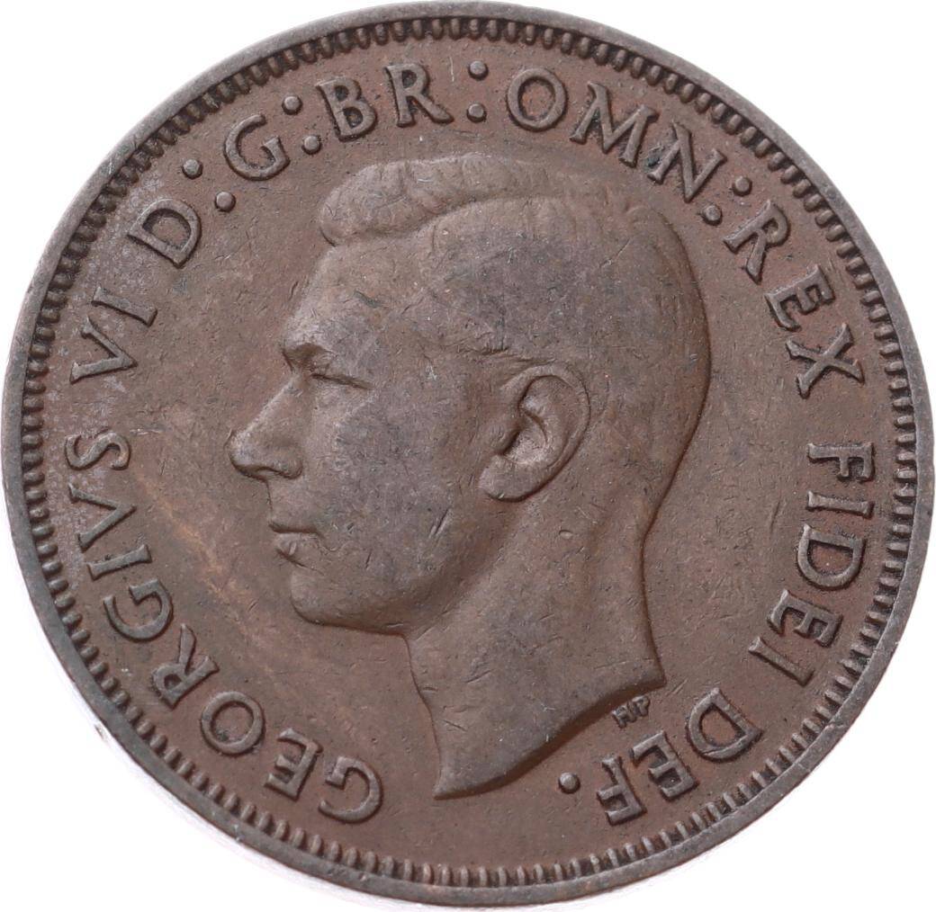 İngiltere ½ Penny 1952 *Kral George VI* ÇÇT YMP11260 - 2