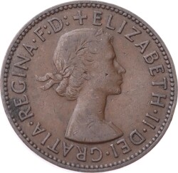 İngiltere ½ Penny 1956 *Kraliçe Elizabeth II* ÇÇT YMP11262 - 2