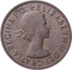 İngiltere ½ Penny 1958 *Kraliçe Elizabeth II* ÇÇT YMP11264 - 2