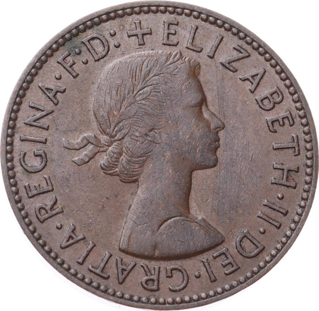 İngiltere ½ Penny 1958 *Kraliçe Elizabeth II* ÇÇT YMP11264 - 2
