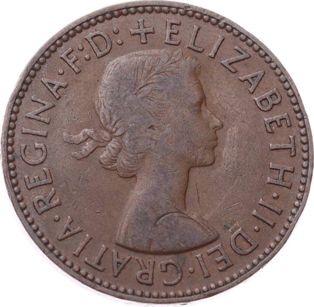 İngiltere ½ Penny 1959 *Kraliçe Elizabeth II* ÇÇT YMP11265 - 2