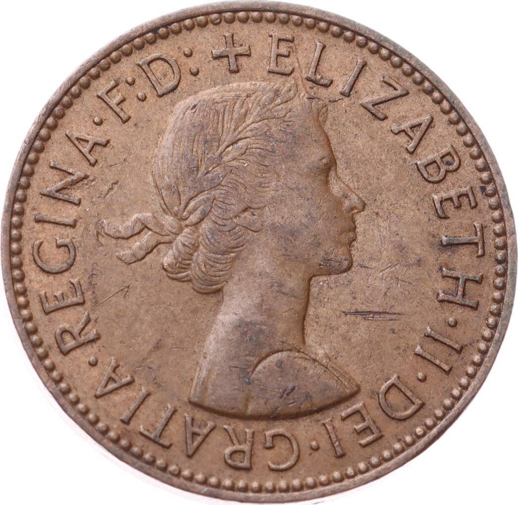 İngiltere ½ Penny 1963 *Kraliçe Elizabeth II* ÇÇT YMP11267 - 2