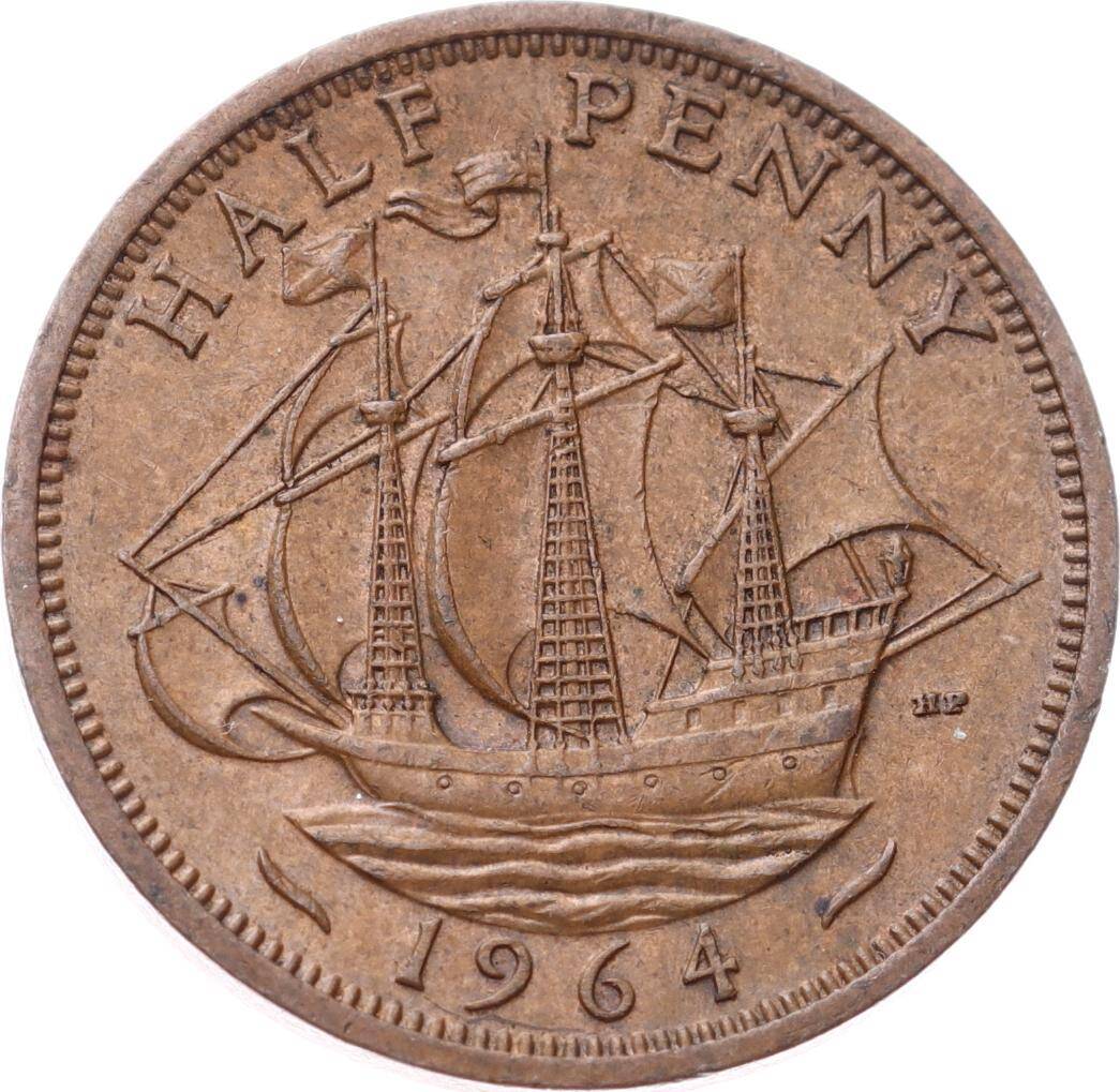 İngiltere ½ Penny 1964 *Kraliçe Elizabeth II* ÇÇT YMP11268 - 1