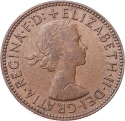 İngiltere ½ Penny 1964 *Kraliçe Elizabeth II* ÇÇT YMP11268 - 2