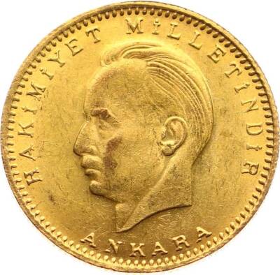 İnönü 100 Kuruş 192323 Meskük KulpsuzÇİL TCA243 #885 - 1
