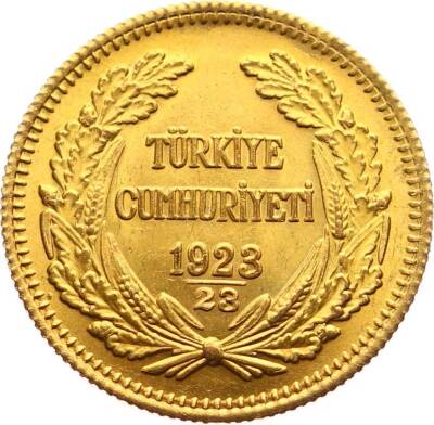 İnönü 100 Kuruş 192323 Meskük KulpsuzÇİL TCA243 #885 - 2