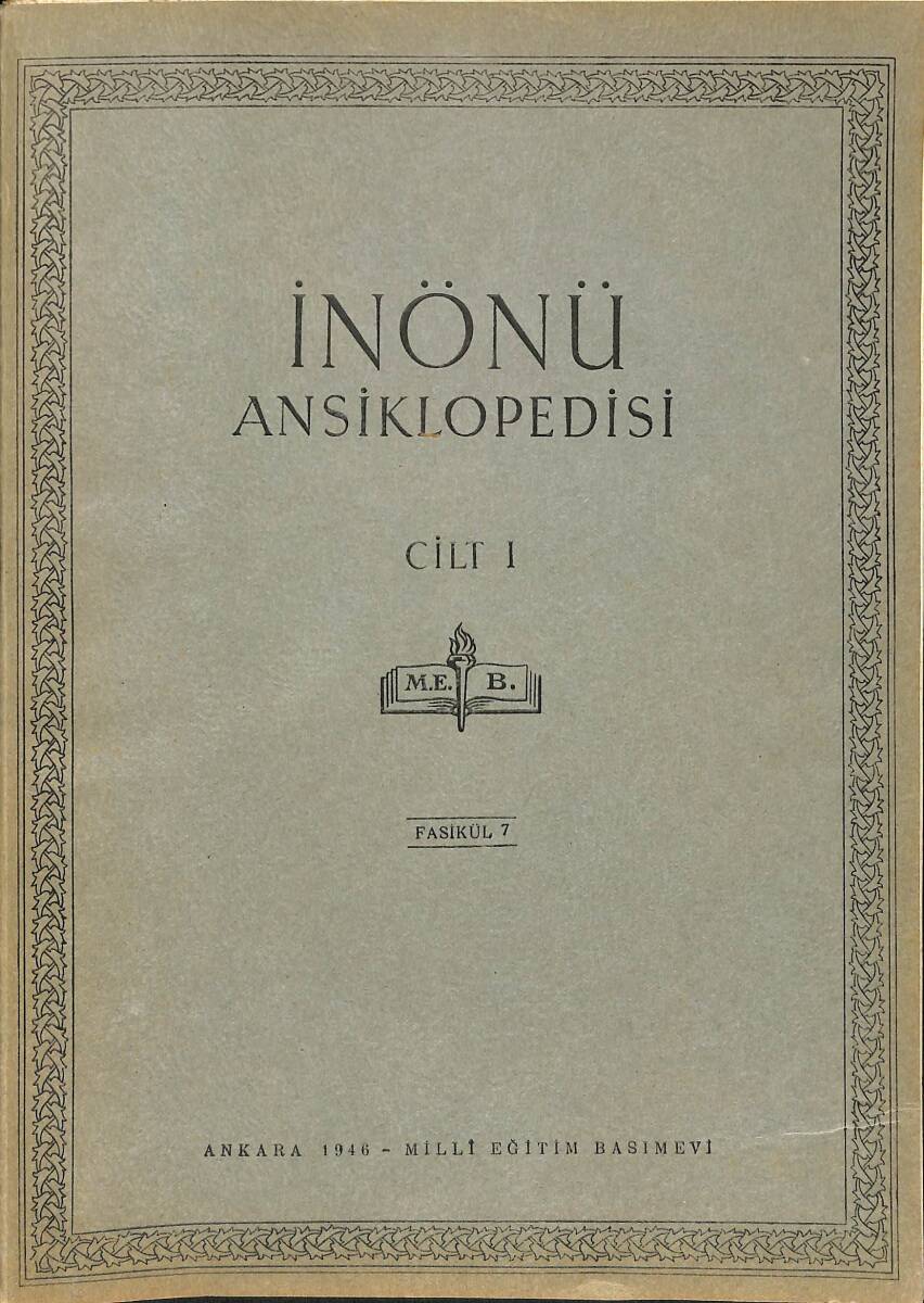İnönü Ansiklopedisi Cilt 1 Fasikül 7 NDR91516 - 1